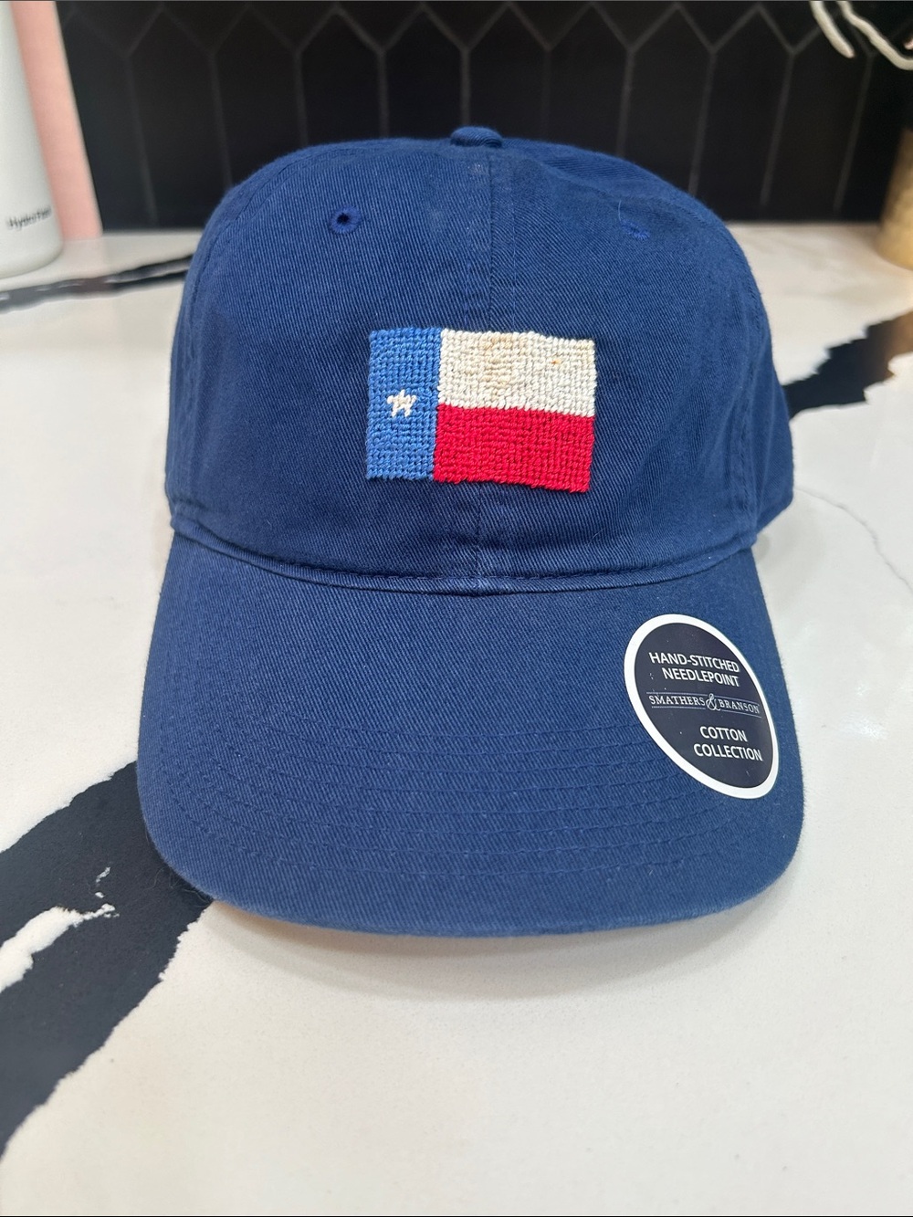 NWT Smathers & Branson Hat Cap Adjustable Strapback Embroidered Texas Flag